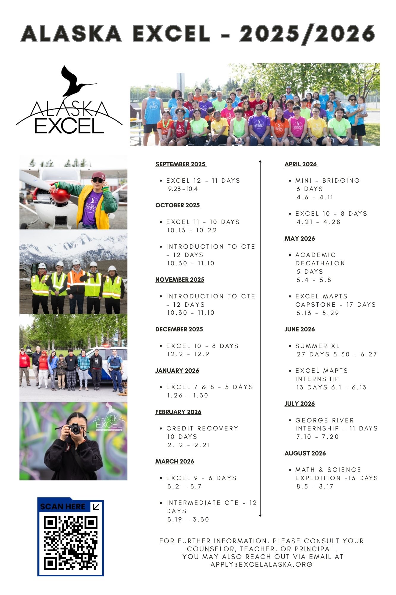 Updated EXCEL 2024-2025 Calendar Poster (for print)